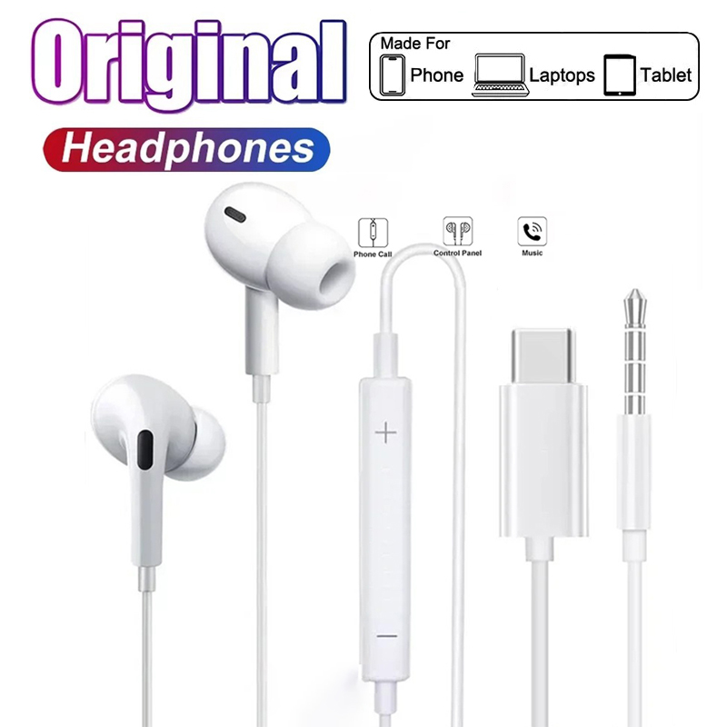 Wired Earphone Lightning - Original In-Ear Headphones For Xiaomi Samsung