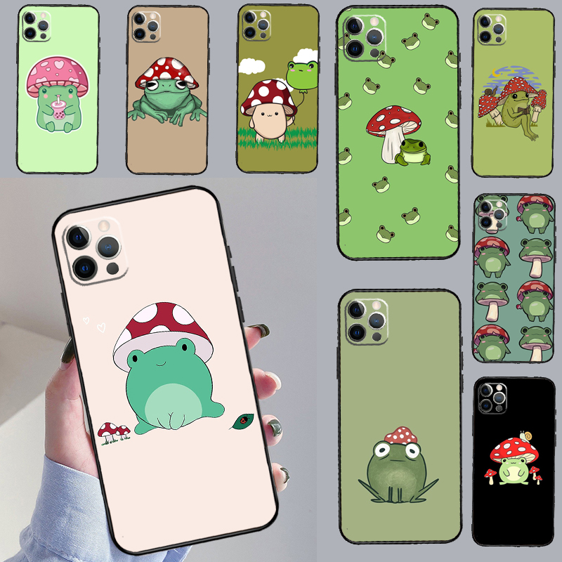 Kawaii Frog Mushroom Case For  - Oppo Reno 12 review and price