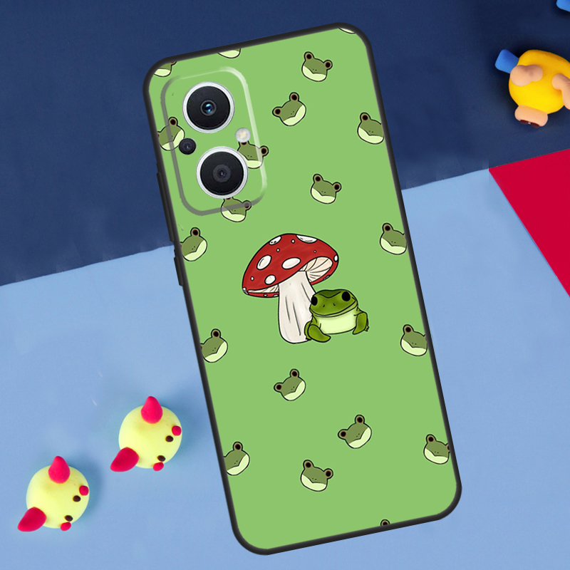 Kawaii Frog Mushroom Case For  - Oppo Reno 12 review and price