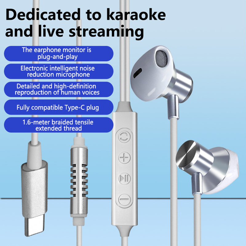 Type C Wired Karaoke Headphone - Wired Earphone Lightning review and price