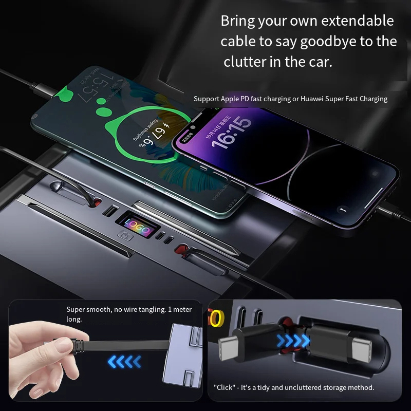 Multi‑Port Car Charger Hub, Du - Usb Hub Type C review and price