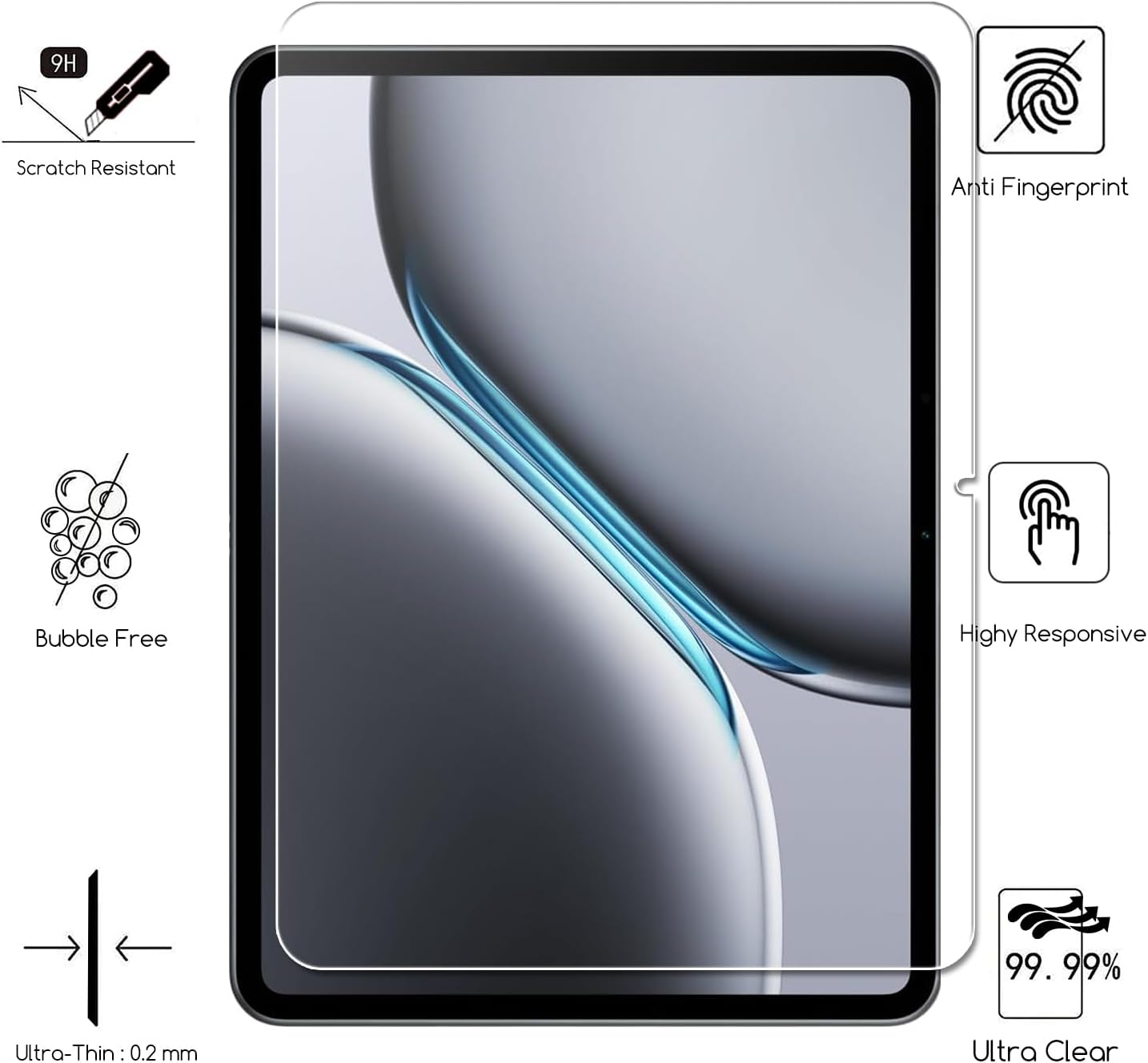 1 PCS 9H Tempered Glass Screen - Oneplus Tablet Accessories review and price